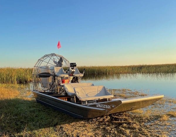 Airboat in the Everglades